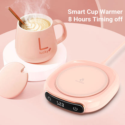 Smart USB Coffee Mug Warmer – Desktop Heating Coaster for Coffee, Tea & Cocoa