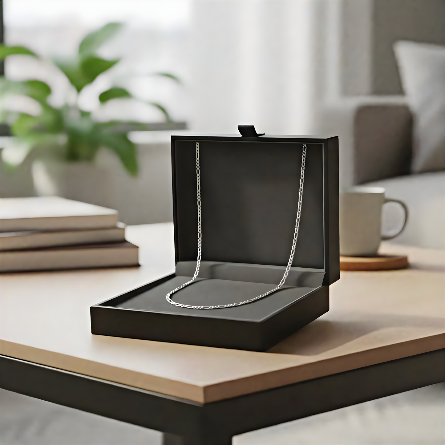 Men’s Long Chain Necklace – Minimal Alloy Design (Gold & Silver)