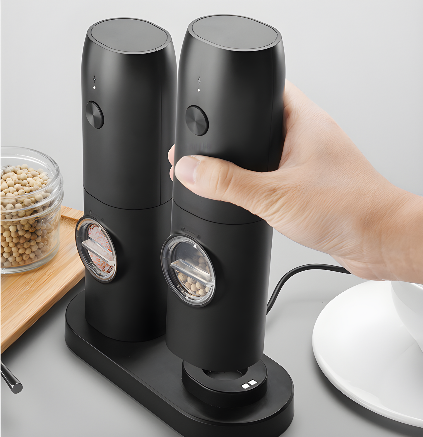 Electric Kitchen Grinder – USB Rechargeable (Single / 2-Pack)
