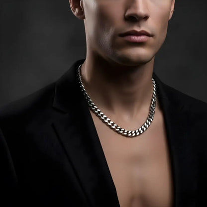 Titanium Steel Cuban Necklace For Men