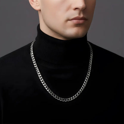Titanium Steel Cuban Necklace For Men