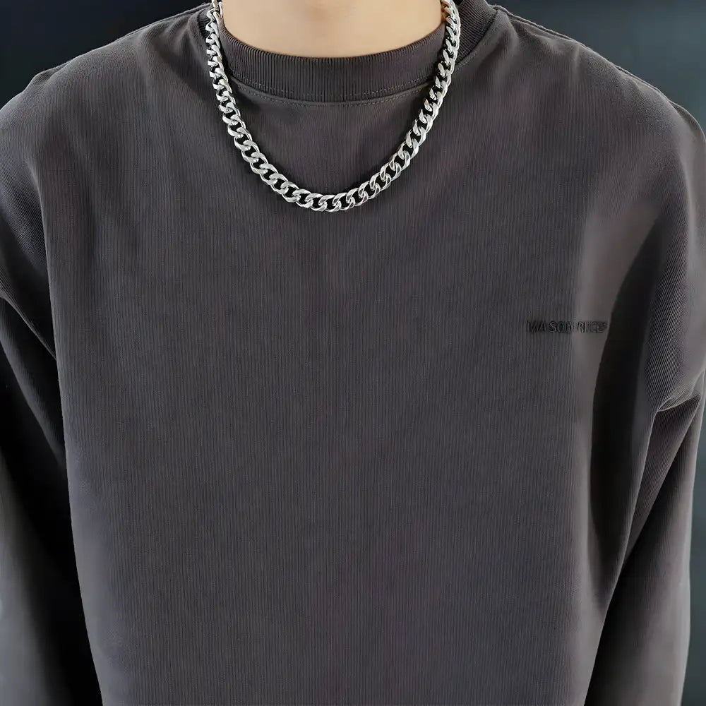 Titanium Steel Cuban Necklace For Men